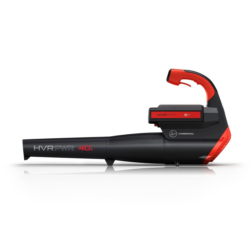 Hoover Commercial HVRPWR 40V Cordless Backpack Blower, Black/Red, 270 Cfm