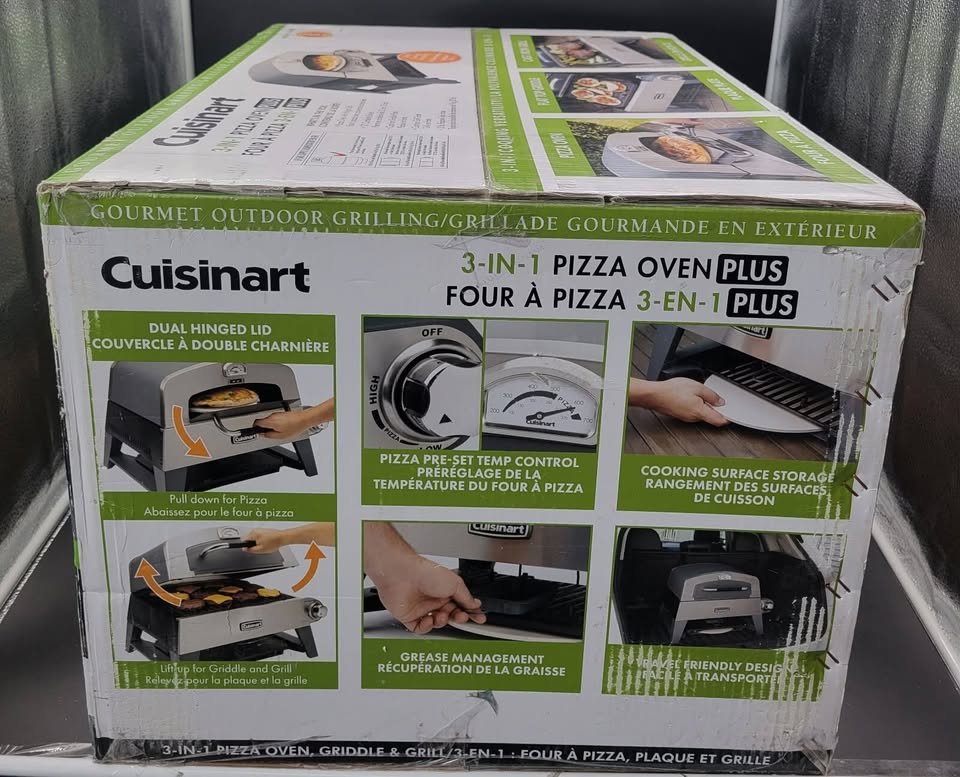 CUISINART: 3 IN 1 PIZZA ( ROOTIE, NAAN) OVEN PLUS