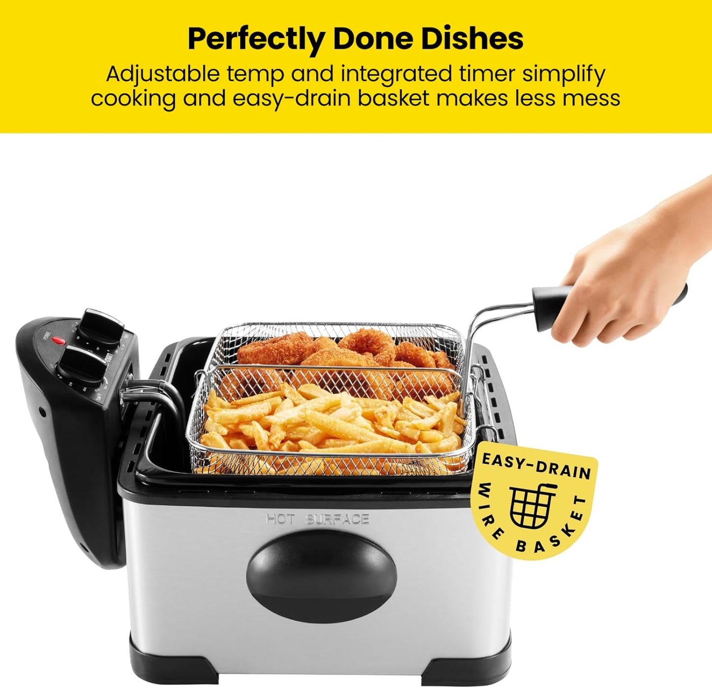 Chefman 4.3 Liter Deep Fryer with Basket