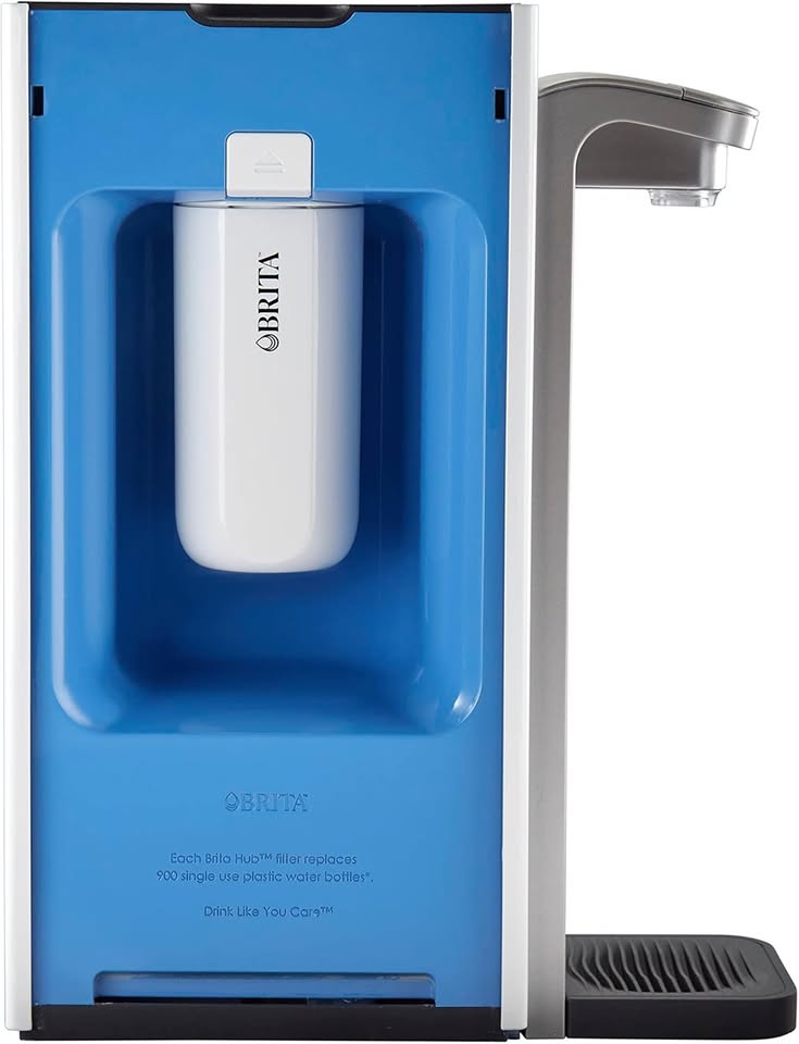 Brita Hub Instant Powerful Countertop Water Filter System, 12 Cup Water Reservoir