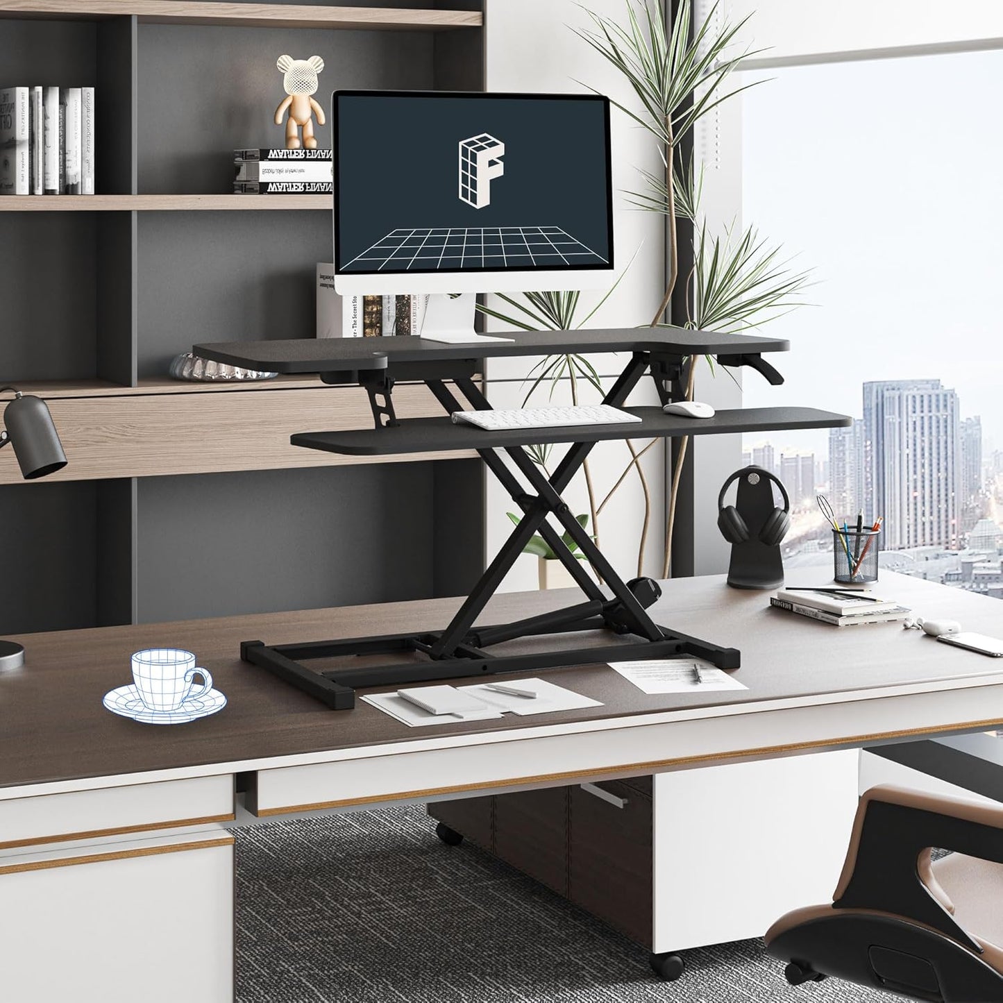 FlexiSpot M7MB Stand Up desk Converter -35"
