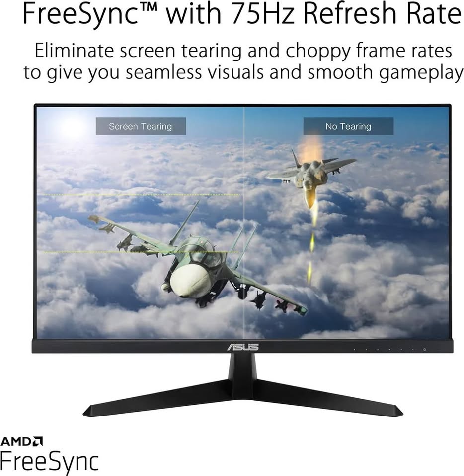 ASUS VY249HE-W 23.8 1080P Monitor - White Full HD 75Hz IPS