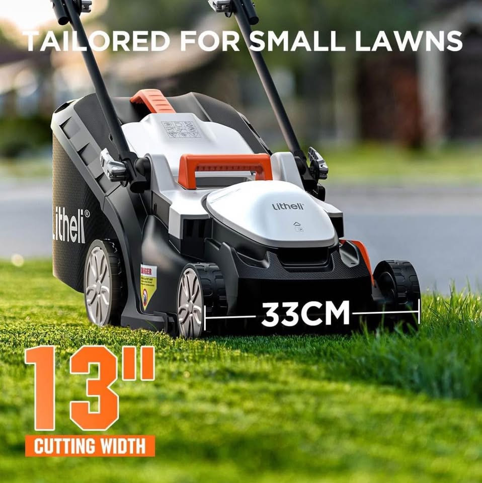 LiTHELi 13 inch model number EGT010172 cordless lawn mower