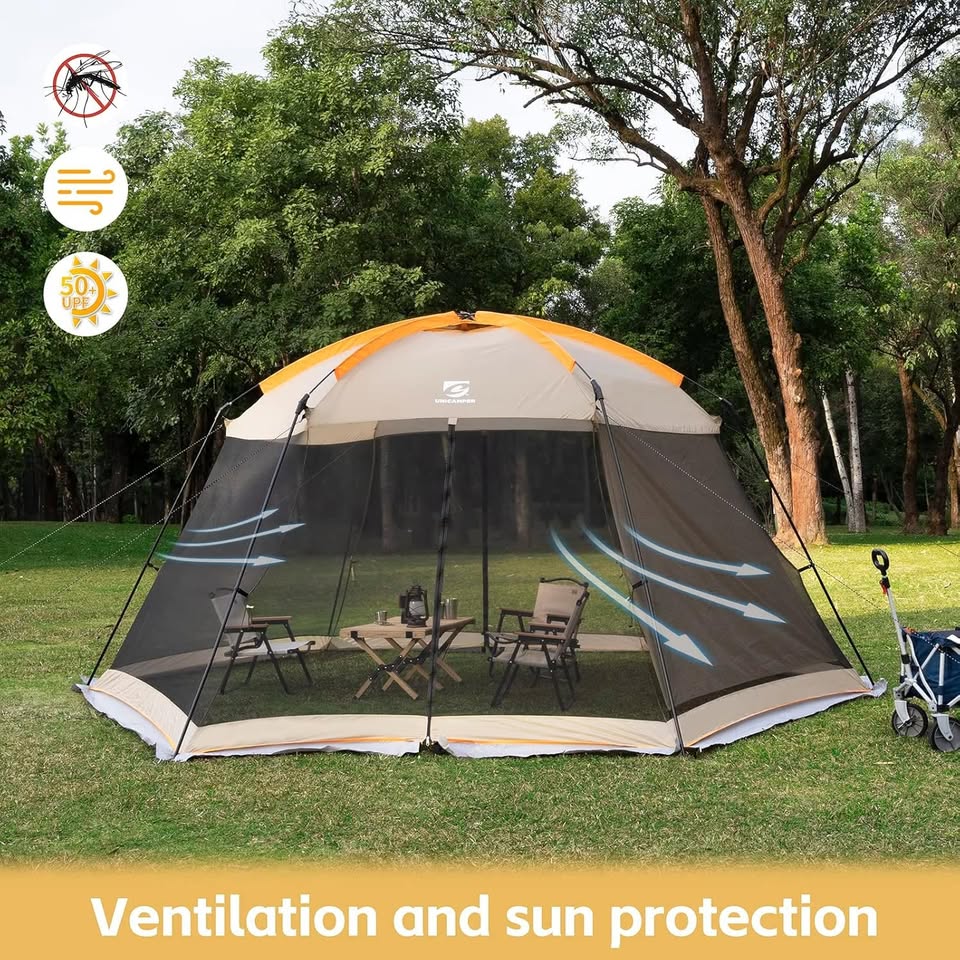 UNICAMPER Screen House Mesh Mosquito Tent UPF 50+ Canopy Shelter Shade Easy Setup