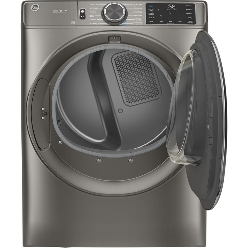 GE® 7.8 cu. ft. Capacity, 10.1 kg (IEC) Dryer with Built-In Wifi - GFD65ESMNSN