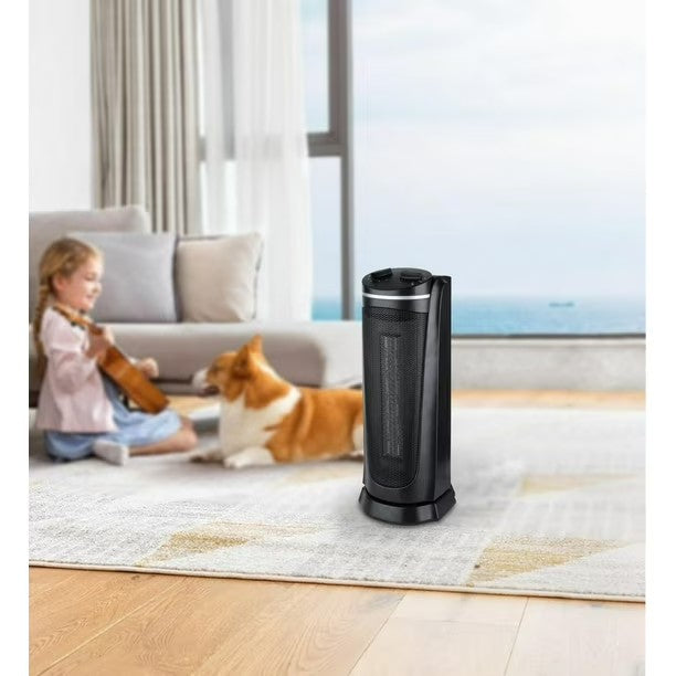 Konwin 18" Mechanical Tower Ceramic Heater, with adjustable thermostat