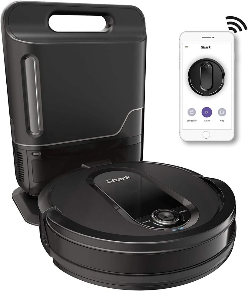 Shark RV1001AE IQ Robot Self-Empty XL, Robot Vacuum with IQ Navigation