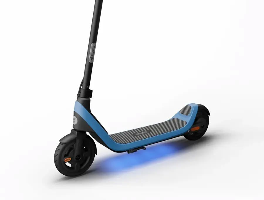 Segway - C2 Lite Kids Electric Kick Scooter w/5.6 mi Max Operating Range & 9.9 mph Max Speed - Blue
