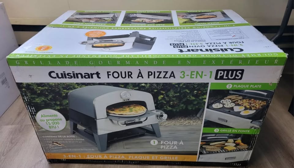 CUISINART: 3 IN 1 PIZZA ( ROOTIE, NAAN) OVEN PLUS