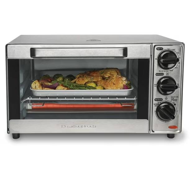 Hamilton Beach 4 Slice Toaster Oven 31401C, Toast, bake and broil