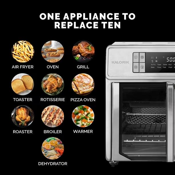 Kalorik MAXX® Advance 26 Quart Digital Air Fryer Oven - AFO 52414 SS, Kalorik MAXX® Advance 26 Q