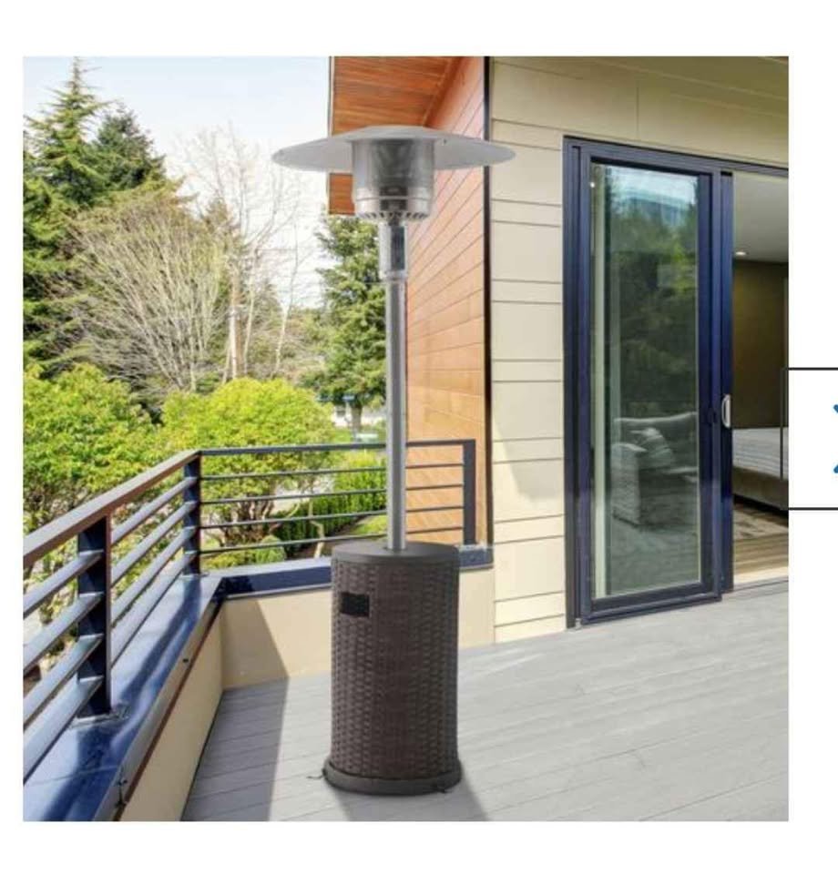 Hometrends Wicker Patio Heater Powered By Lp Gas