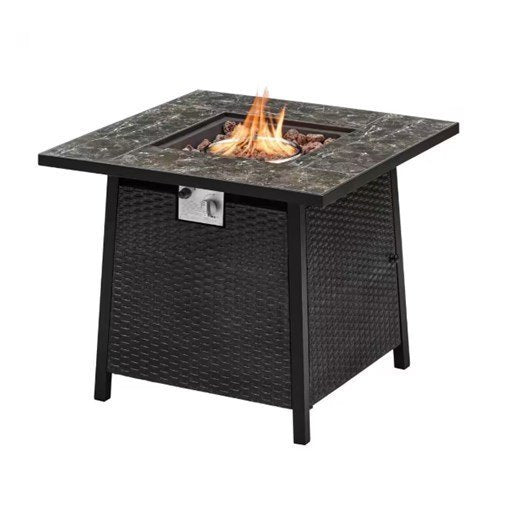 BLACK STEEL 30" PROPANE FIRE PITS