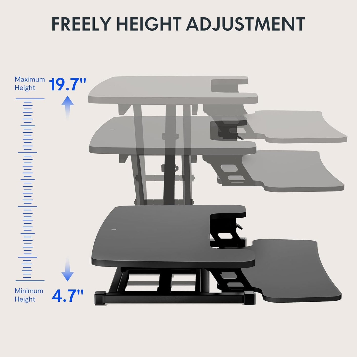 FlexiSpot M7MB Stand Up desk Converter -35"